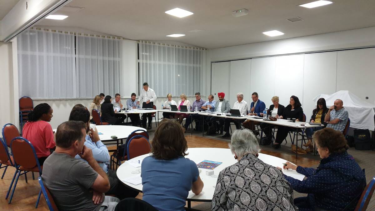The wider community and councillors met at the Yoogali Club to discuss recent and future council developments, and address any concerns. PHOTO: Cai Holroyd