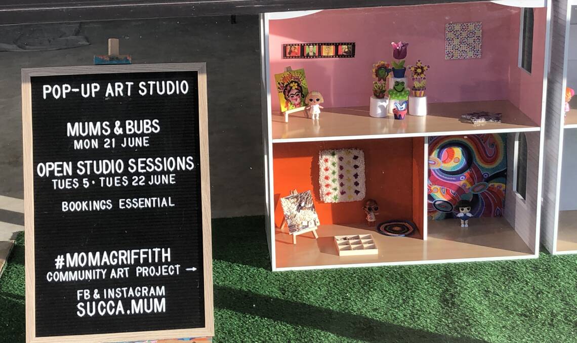 ART IN MINIATURE: Canvases will be displayed in this model gallery, akin to a dollhouse. PHOTO: Cai Holroyd