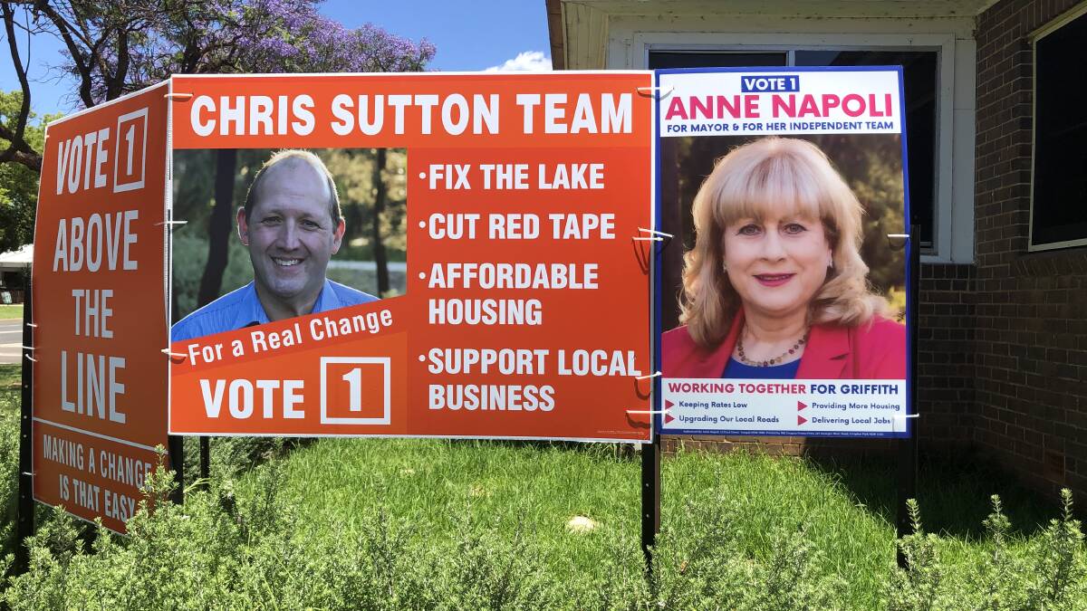 1 AND 2: Chris Sutton and Anne Napoli pushed the 'Vote Above the Line' campaign, and after the initial count, it seems to have paid off. PHOTO: Cai Holroyd