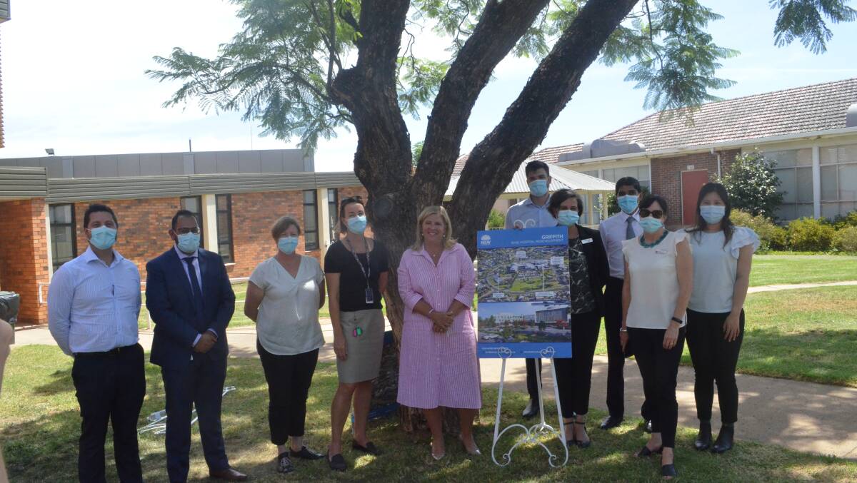 TEAM: Minister for Regional Health Bronnie Taylor met with redevelopment project staff and organisers to announce the second stage contractors. PHOTO: Cai Holroyd