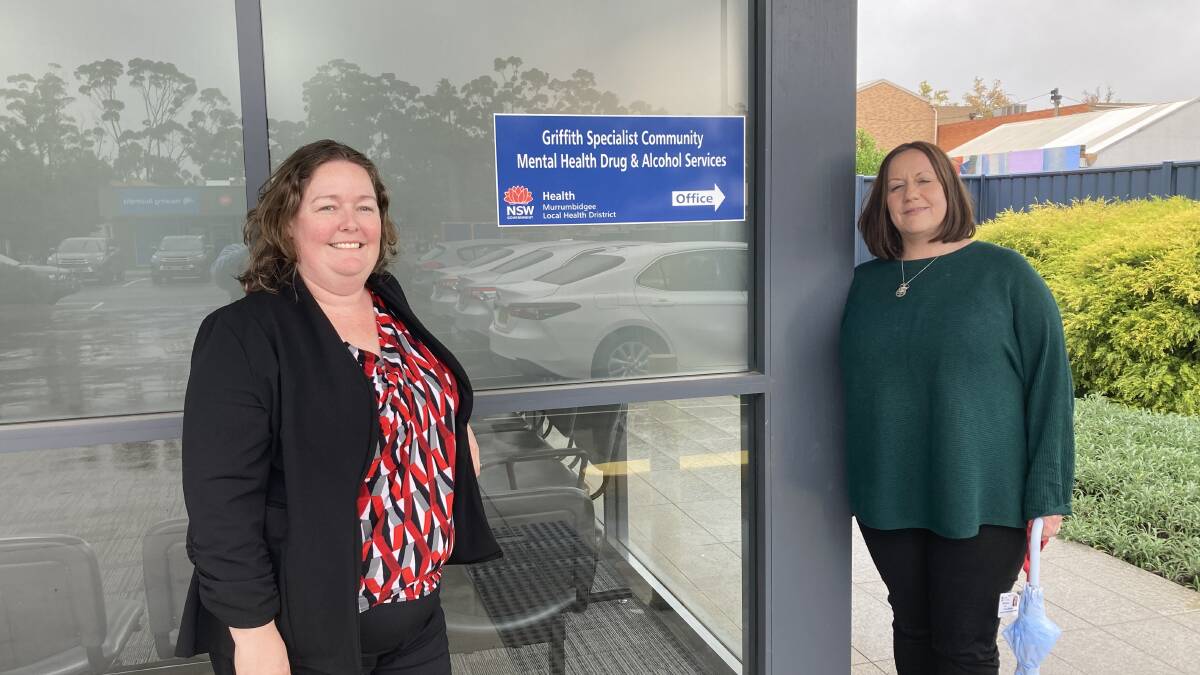 MENTAL HEALTH: Manager of the Specialist Community Mental Health Service Rowena Gilbey, and Program Manager for the MyStep to Mental Wellbeing program Amy Salmon. PHOTO: Cai Holroyd