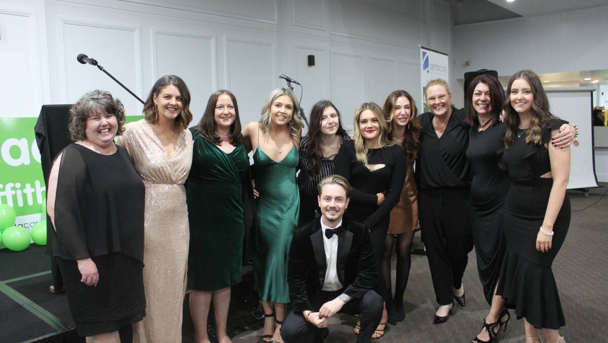 HEADSPACE TEAM: Sharron Dean, Jess Sturgess, Rowena Gilbey, Kylie Barrington, Jeanine Dufour, Cat Withers, Isabella Morando, Annemaree Binger, Tina Raccanello, Kristy Wilkinson and Mitch Wallis were all at the gala. PHOTO: Contributed