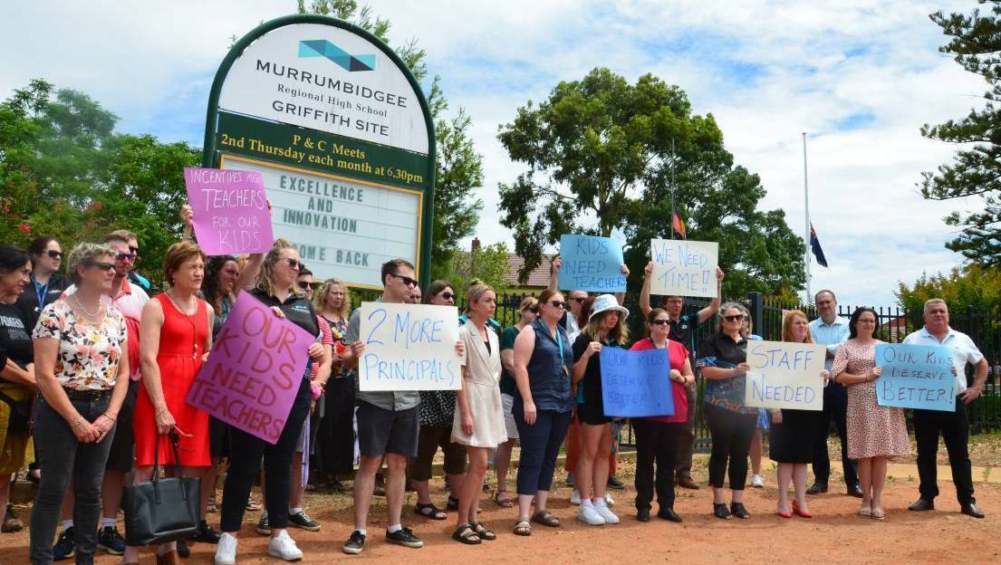 WHAT'S THE LESSON: Teachers from Murrumbidgee Regional High School recently sent a letter to the education minister demanding reform. PHOTO: Declan Rurenga