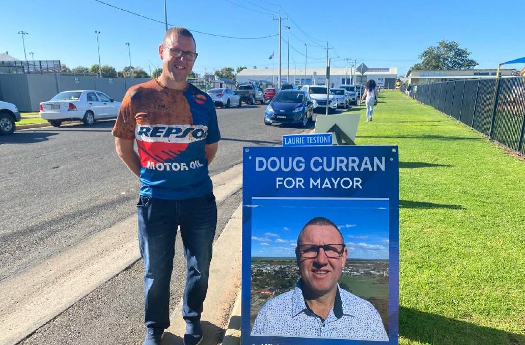 WINNER: Doug Curran has secured his seat as the new mayor of Griffith City Council. PHOTO: Lizzie Gracie
