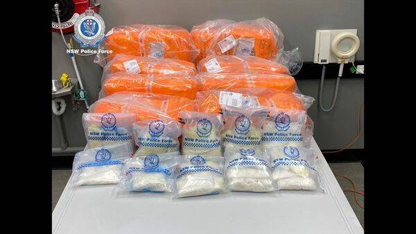 CONTRABAND: Two men have been charged after almost 12 kilograms of drugs were found by Australian Border Force. PHOTO: NSW Police Force