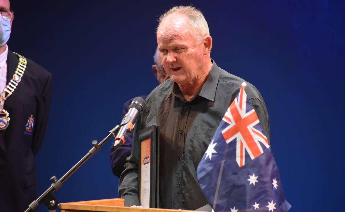 CITIZEN OF THE YEAR: Richard "Steve" Mortlock was recognised as Griffith's Citizen of the Year for 2022, for his dedicated service to the community over 37 years. PHOTO: Liam Warren