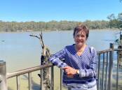 WATER BATTLE: MP Helen Dalton at the Lower Darling river. PHOTO: Contributed
