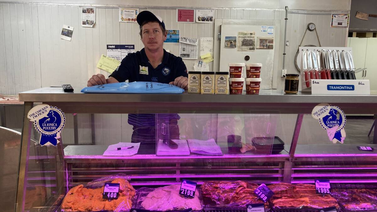 DON'T MINCE WORDS: Ben Makepeace from Hanwood Butchery said that while prices would hike in an outbreak, there was no reason to worry just yet. PHOTO: Cai Holroyd