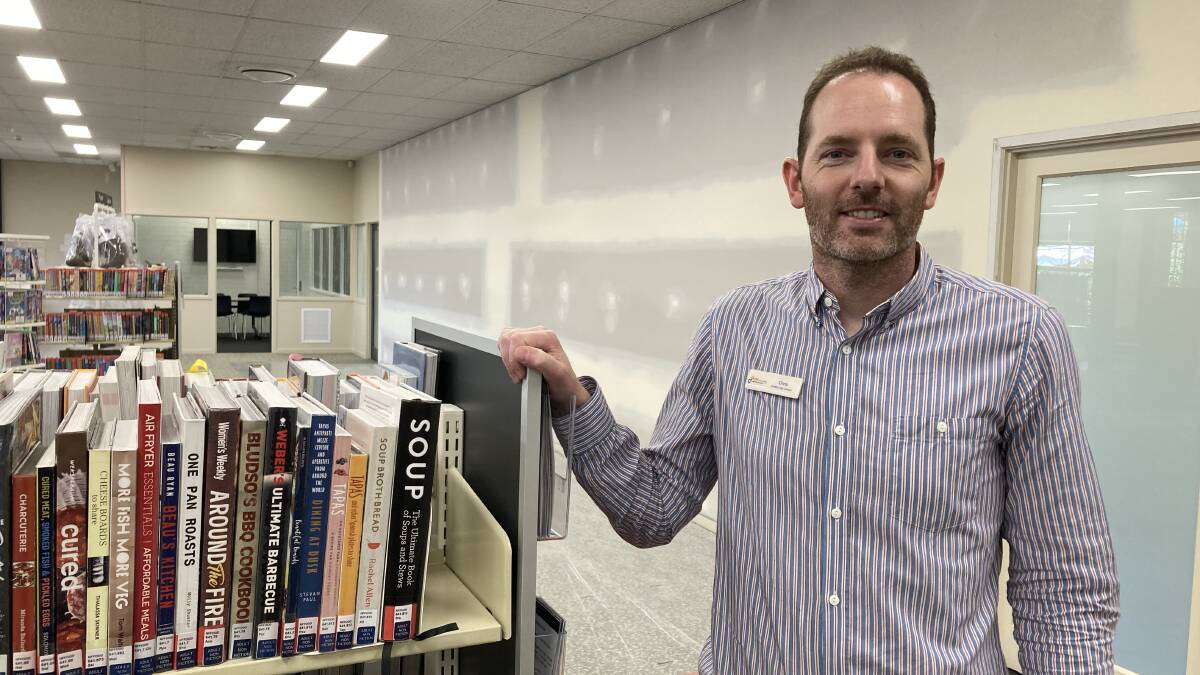 Library manager Chris Robson was very excited for the renovations. Picture by Cai Holroyd
