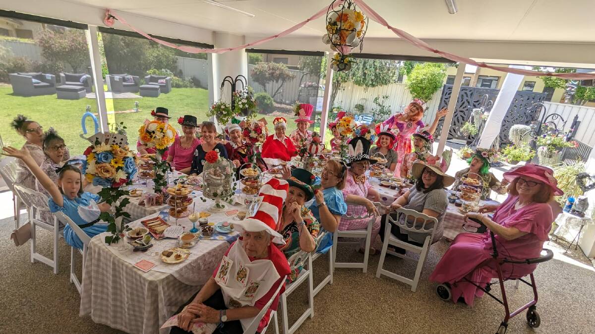 Soroptimists Griffith raised over $500 for the Griffith Breast Cancer Support Group with a 'Mad Hatter Tea Party.' Picture supplied.