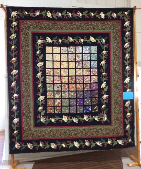 ABSOLUTE STITCH-UP: This year's winning quilt, stitched by Gaynor Clements