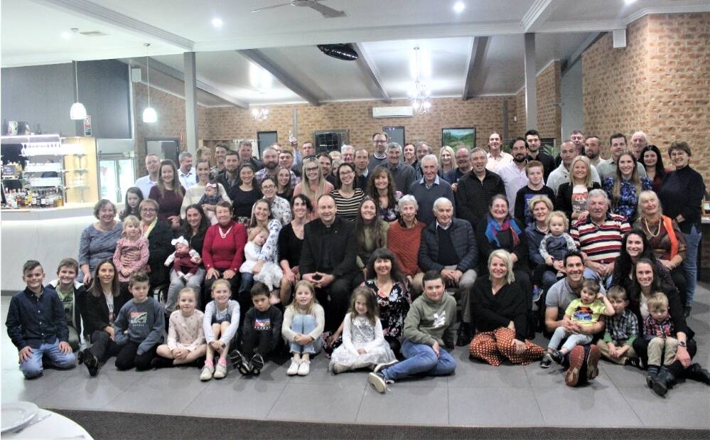 FAMILY TREE: Approximately 88 of the extended Bugno family visited Griffith to connect, reminisce and bond over dinner. PHOTO: Contributed