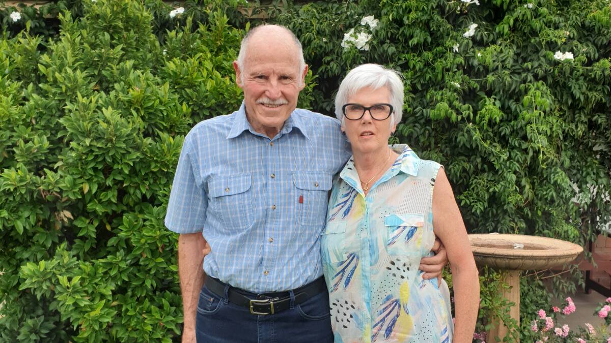 RECOGNITION: Noel Hicks, pictured with his wife Annie, has been inducted as a Member of the Order of Australia as part of the Australia Day honours. PHOTO: Cai Holroyd