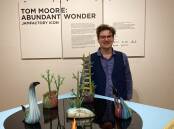 ART AND ARTIST: Tom Moore is one of Australia's premier glassmaking artists, and Griffith Regional Art Gallery will be hosting his work for the next seven weeks. PHOTO: Cai Holroyd