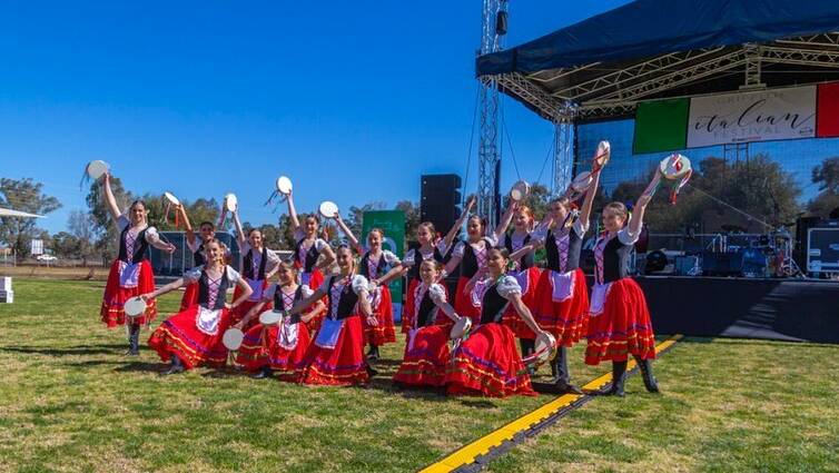 ITALY COMES ALIVE: Dancers from the 2019 Griffith Italian Festival PHOTO: Contributed 