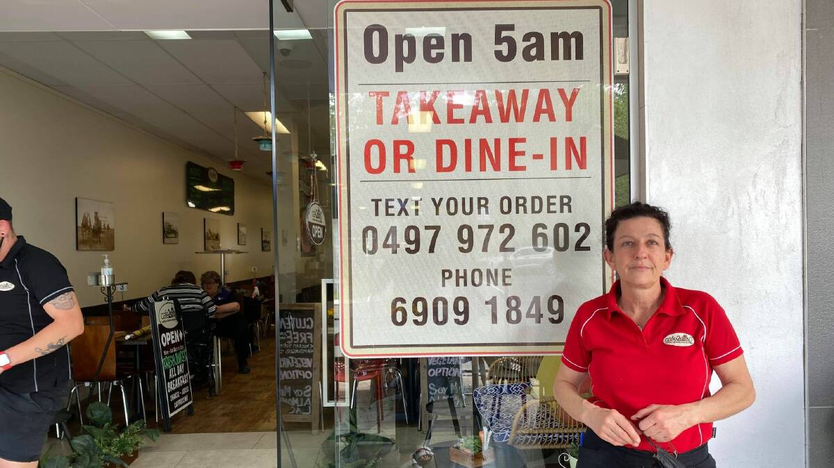 A LONG TIME COMING: Rozanne Cotterill, Owner of Cafe 2 sixty 2 said she looked forward to welcoming tourists to the town to dine in at her cafe. PHOTO: Lizzie Gracie