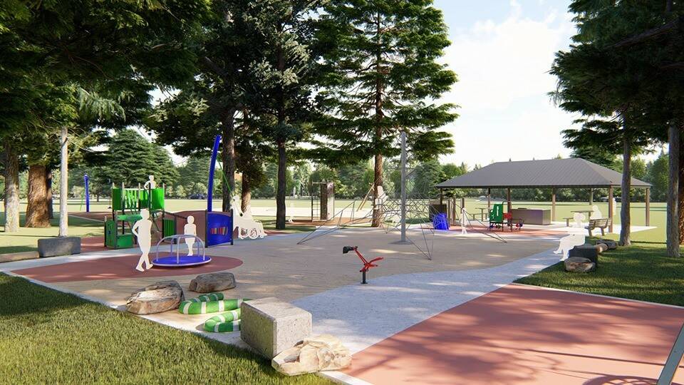 AN ARTISTS RENDERING: Enticknap Park before it opened in 2019. PHOTO: Contributed 