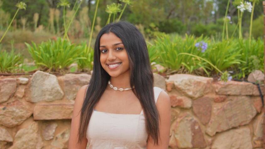 MAKING HER MARK: Nayani Navaneethan is Griffiths' Young Citizen of the Year for 2021. PHOTO: Supplied