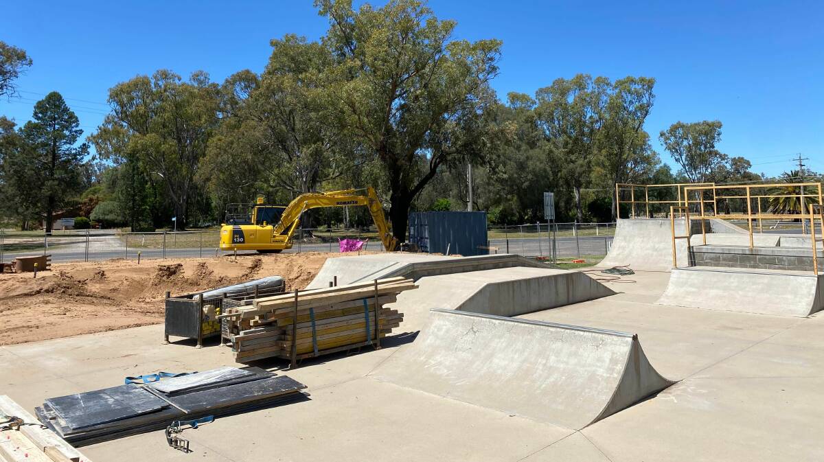 WORKS UNDERWAY: Construction at the skate park commenced late October, it is expected that the park will reopen by the end of the year. PHOTO: Lizzie Gracie 