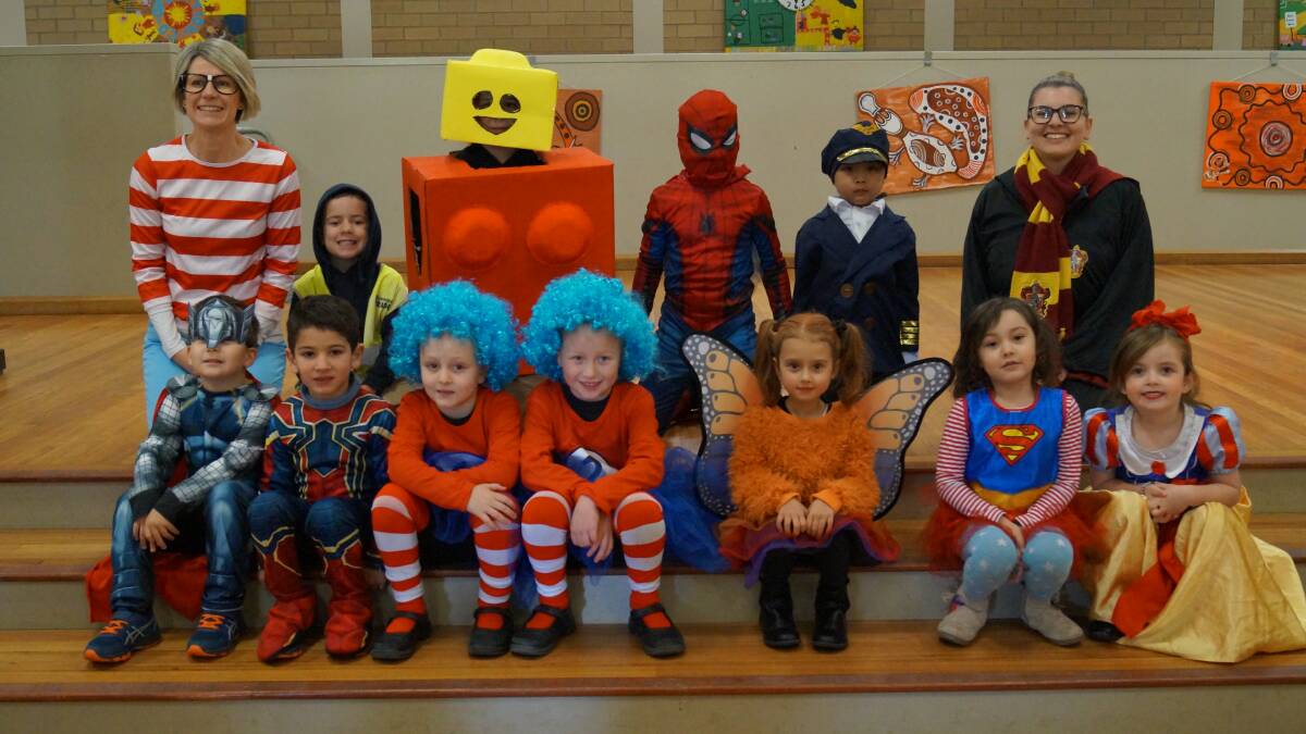 ALL DRESSED UP: Year 2 students at Hanwood Public School. PHOTO: Monica St Baker 