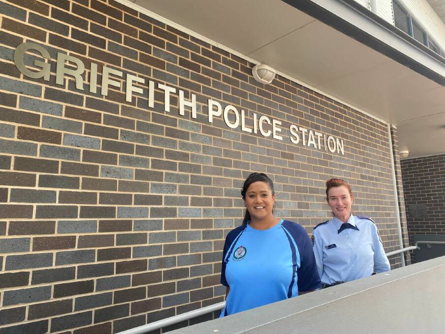 STAY VIGILANT, STAY SAFE: Sergeant Cherie Knox and Youth Officer Jasmine Hussain from the Murrumbidgee Police District both say vigilance is key to keeping children safe when they are online. PHOTO: Lizzie Gracie