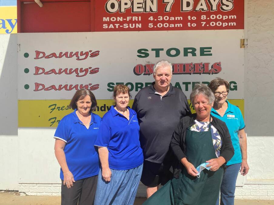MUCH LOVED: After 25 years as owner, Ross Elliott is taking a step back from Danny's Convienience Store. His staff members all say they will miss him dearly. PHOTO: Lizzie Gracie