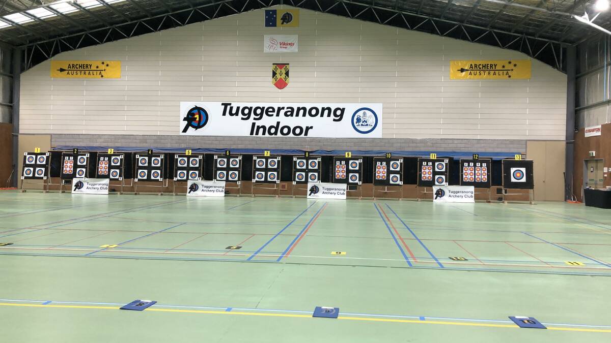 SHOOTING FOR GOLD: The indoor archery field where Clinton Wylie competed PHOTO: Clinton Wylie 