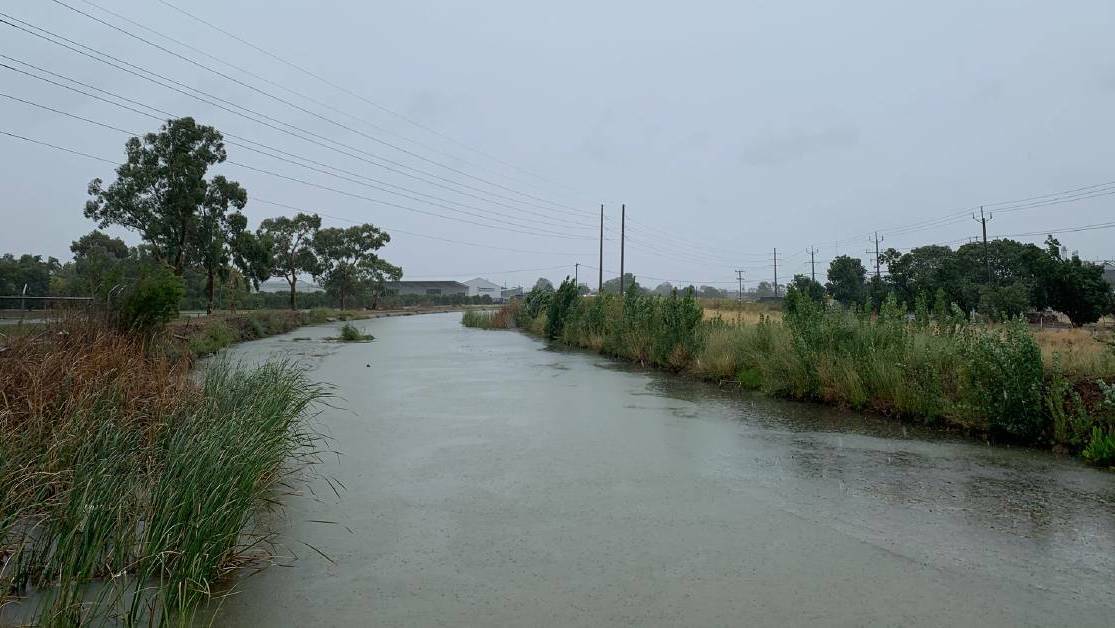 AT BURSTING POINT: Irrigation channels across the Murrumbidgee have been overflowing with water due to a weeks worth of heavy rain and storms.