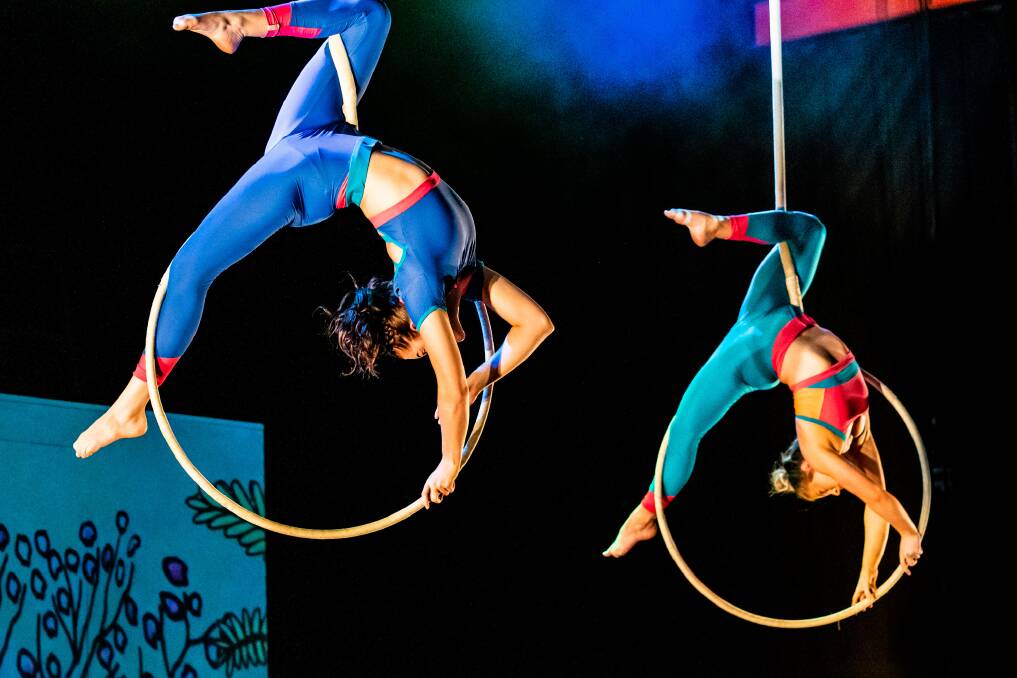 A DAZZLING DISPLAY: Young performers in the Girls with Altitude show in a performance in Sutherland, NSW PHOTO: Supplied