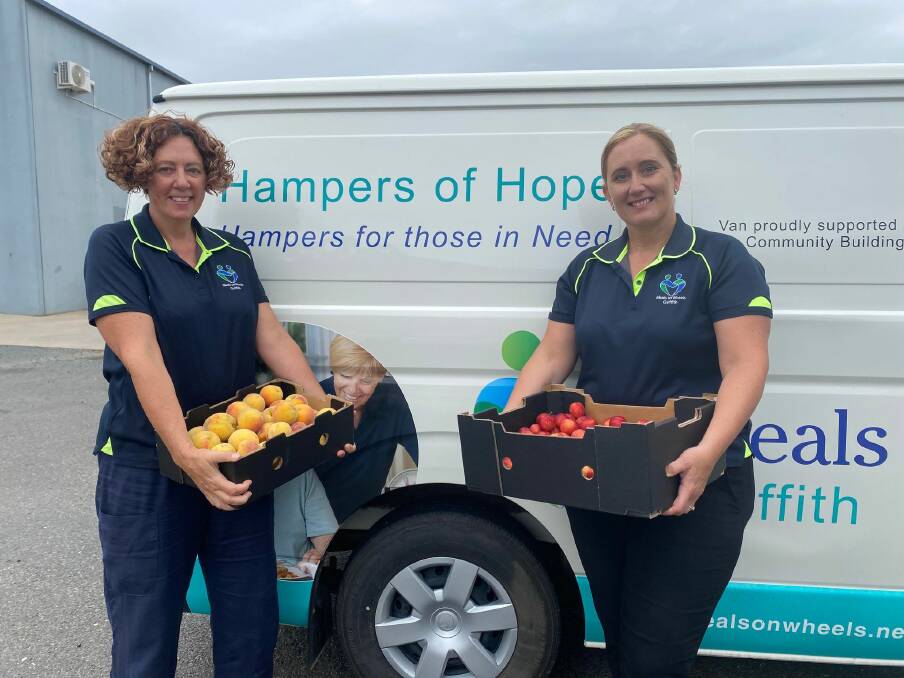 THREE YEARS RUNNING: Hampers of Hope Coordinators Tennille Valensisi and Kim Mecham say they are humbled to win Environmental Citizen of the Year for 2022. PHOTO: Lizzie Gracie