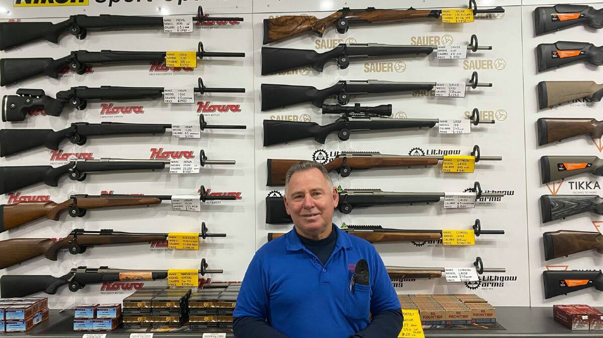 A MOVE IN THE RIGHT DIRECTION: Riverina Hunting and Fishing owner Glenn Castellaro said he welcomed the change to make gun amnesty permanent across Australia. PHOTO: Lizzie Gracie