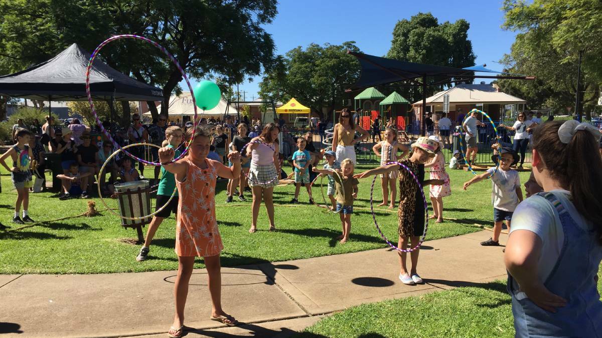 FUN FOR ALL AGES: Children enjoying the festivites and the 2021 Childrens Easter Brunch Party at CWA Park. PHOTO: Monty Jacka 