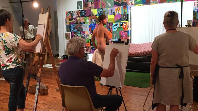 Explore your appreciation for the human body in a life drawing session