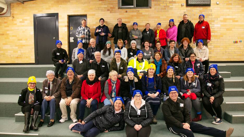 DOING IT ROUGH: Attendees of a 2019 Community Sleepout Event held in Maitland, NSW
PHOTO: Robert Crosby