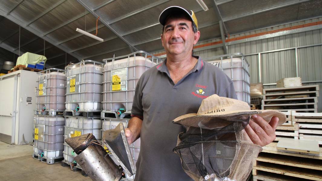 BUZZED UP: Steve Cunial is excited about the innovative bee breeding program PHOTO: Jacinta Dickens 