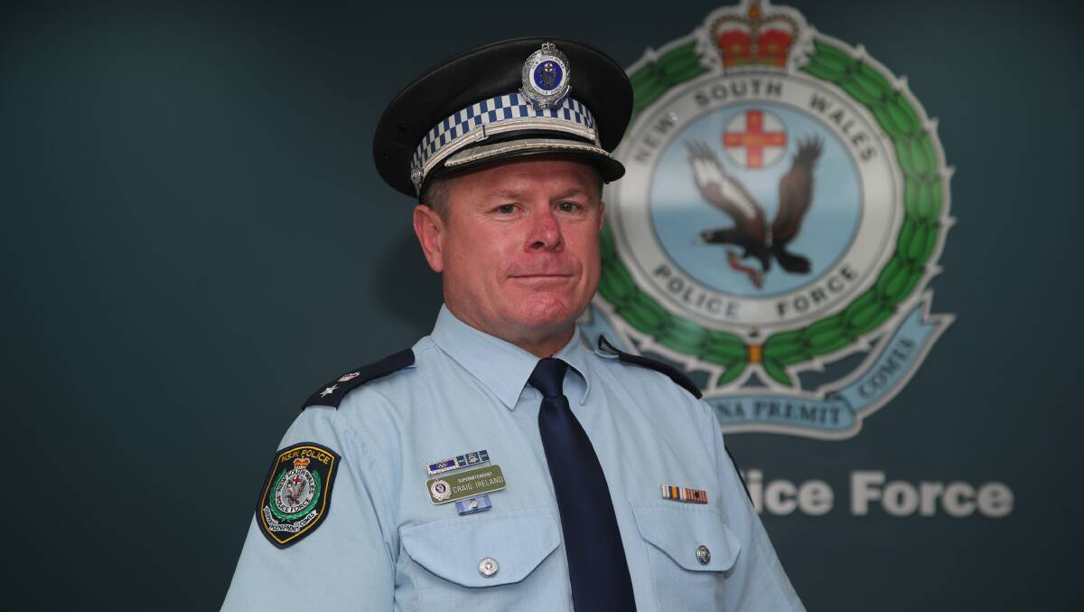 MOVING ON: Murrumbidgee Police District Commander Superintendent Craig Ireland has transferred to Lake Illawarra after two years based in Griffith 