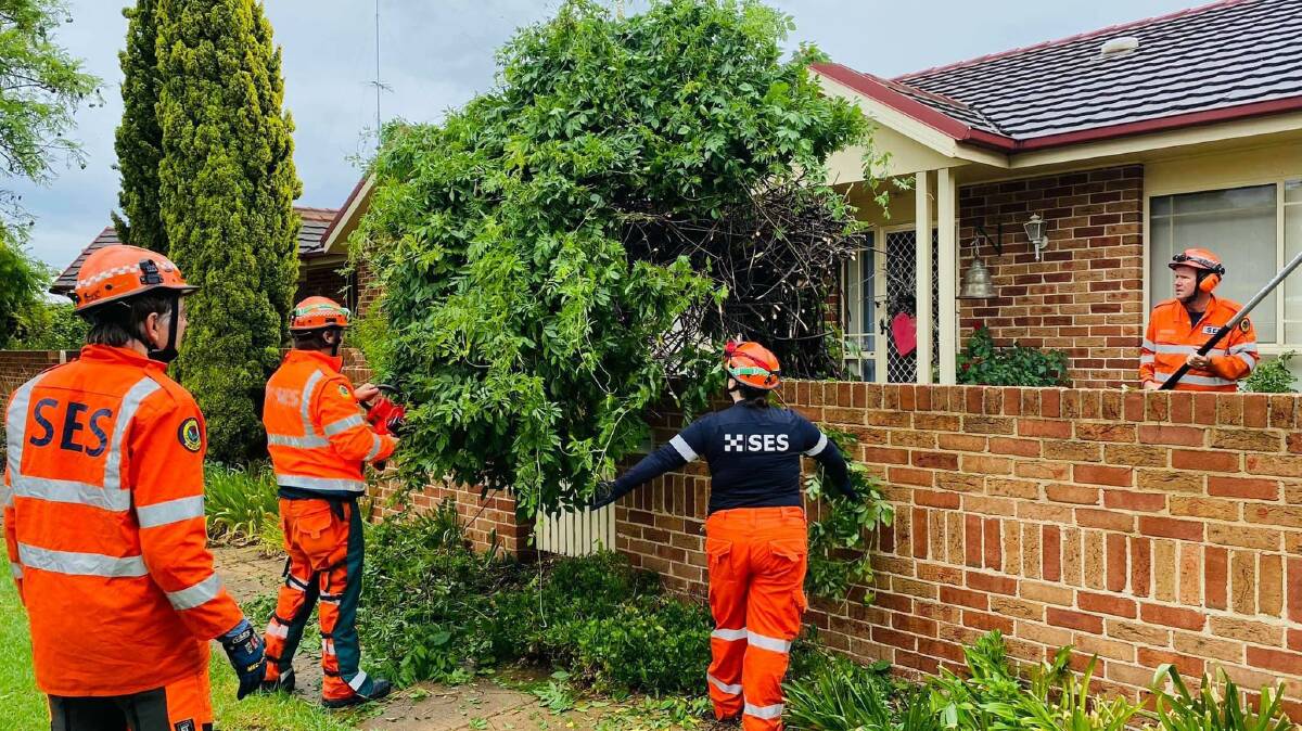 IN ACTION: The Griffith SES Unit responding to a call for assistance during last years storm season. PHOTO: Erin Sinclair