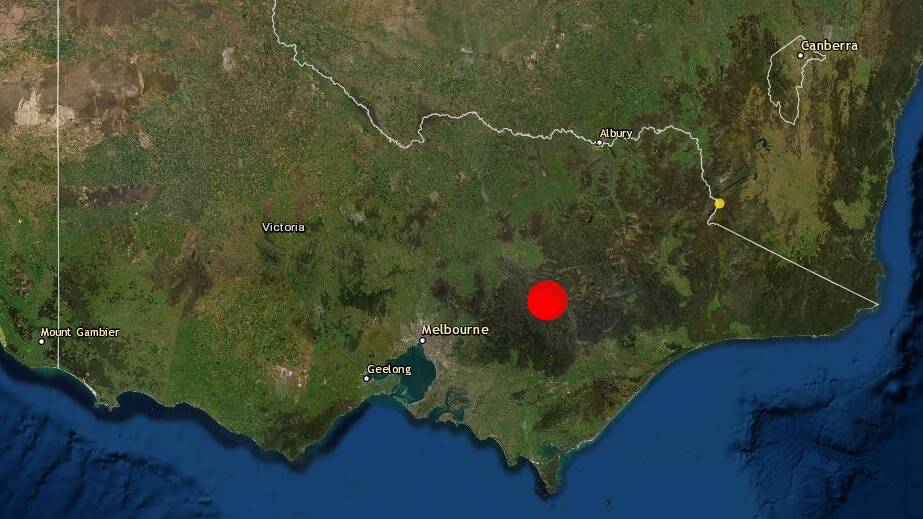 IT'S A SHOCKER: Geoscience Australia say that the reported magnitude is 'fluid' and expected to change in the coming hours. INSET: Geoscience Australia