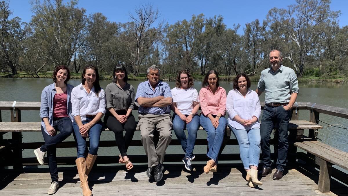 AFFORDABLE INFERTILITY OPTIONS: Dr Scott Giltrap (centre) has established a new fertility clinic in central Albury and is pictured here with his clinical team
Emma Piasevoli, Kate Gordon, Priscilla Finlayson, Marnie Peet, Lisa Langbine,
Susan Smith and Paddy Mohan. PHOTO: Supplied