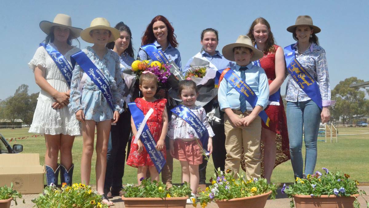 THE SHOW MUST GO ON: All of the Showgirl and Show Bloke winners at the 2019 Griffith Show. PHOTO: Calhan Behrendt