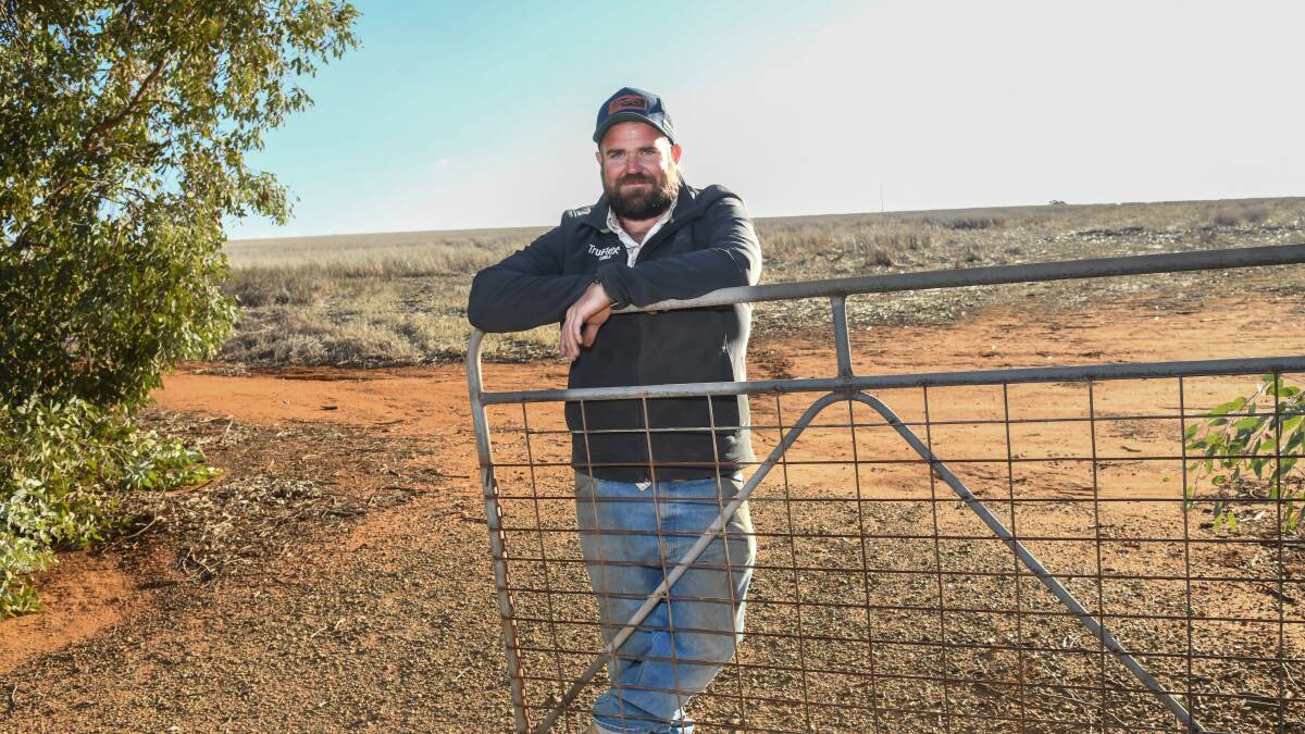 Brucedale farmer Simon Moloney, pictured at his property on Monday, says the rain has provided a perfect start to the season. Picture by Bernard Humphreys