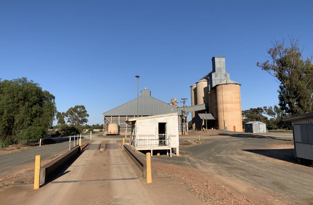 FOND MEMORIES: The Kikoira weighbridge and GrainCorp silos where Georgie Considine worked during the 2020 harvest. PHOTO: Contributed