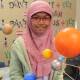 BEST AND BRIGHTEST: Grade 5 student Nawshin Anjum with her finished project showing the eight planets orbiting the sun. PHOTO: Vincent Dwyer