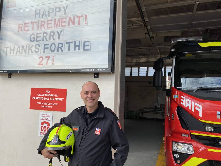 FIREFIGHTER: Gerry Rizerri said he will miss the camaraderie and serving the community after 27 years at Griffith Fire and Rescue. PHOTO: Vincent Dwyer