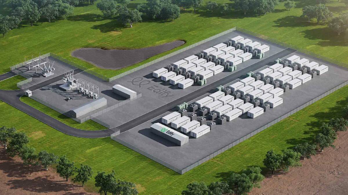CHARGED UP: Edify's Darlington Point battery project is set to be one of the most advanced battery systems on the national market thanks to its inverter technology. PHOTO: Contributed
