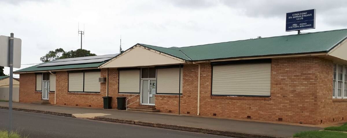 REVAMPED: An upgraded Goolgowi Ex-Servicemen's Club with new roller shutters. IMAGE: Contributed 
