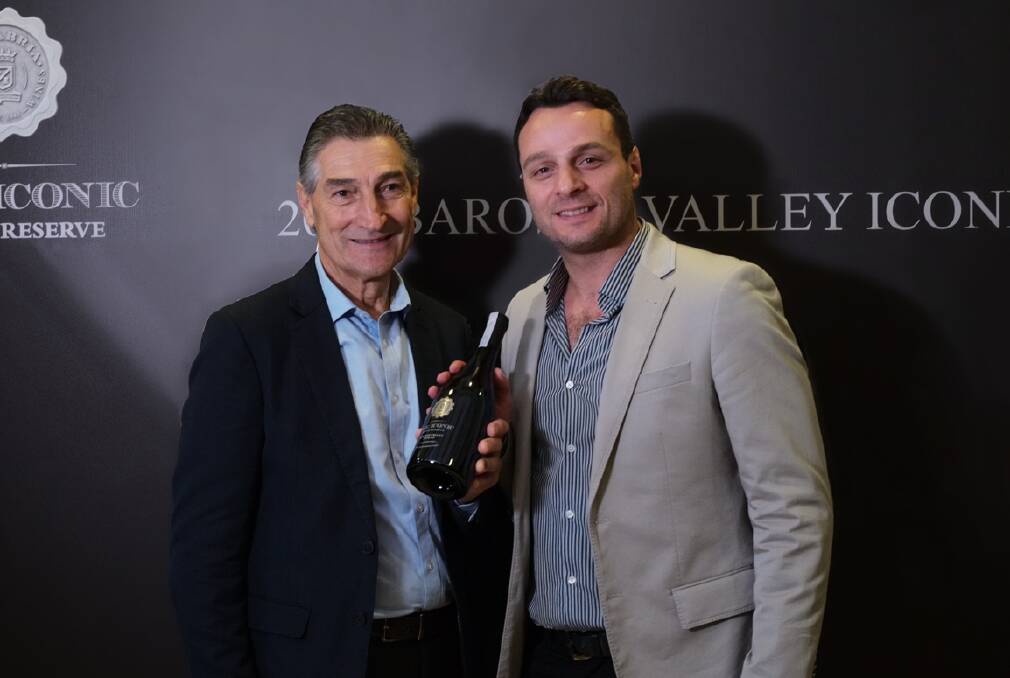 Australian Vintners Bill and Andrew Calabria who have welcomed the lift of tariffs. Picture supplied
