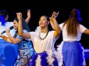 MRHS student Jennie Sione performing as part of the Pasifika ensemble for this years Schools Spectacular in Sydney. Pictures supplied
