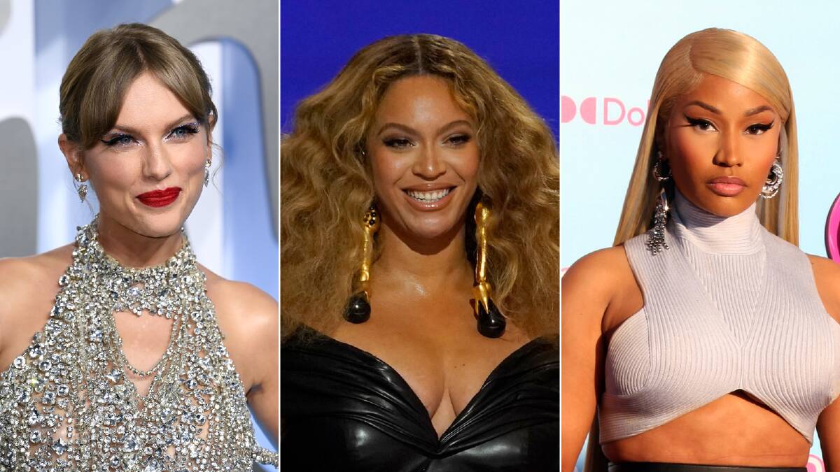 Taylor Swift, Beyonce and Nicki Minaj feature among the all-female nominees for MTV VMA Artist of the Year. Pictures by Doug Peters/EMPICS, AP Photo/Chris Pizzello and Katrina Jordan/Sipa USA