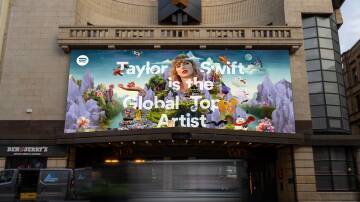 Spotify announces Taylor Swift as the top global artist of 2023. Picture supplied